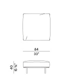 Уличная банкетка, пуф Potocco Soul 960/O POTOCCO