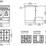 Плита кухонная профессиональная Officine Gullo Restart 90 Double Oven OFFICINE GULLO