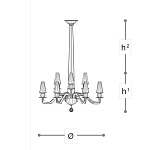 Люстра Italamp 344 Rigel ITALAMP
