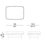 Банкетка, пуф Potocco Ropu 888\CQR POTOCCO