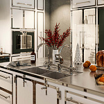 Двойной смеситель с изогнутым изливом Officine Gullo Double mixer with arch spout / Doppio miscelatore con getti ad arco OFFICINE GULLO