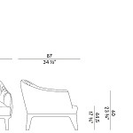 Кресло-шезлонг Potocco Blossom 840\PL POTOCCO