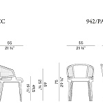 Кресло Potocco Velis Cane 942/PACI - 942/PACC POTOCCO