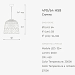 Люстра Italamp Crowns 490 - 495 ITALAMP