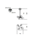 Люстра Gallotti & Radice Bolle 4 GALLOTTI & RADICE