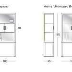 Витрина Orwell tall cabinet LONGHI