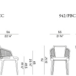 Кресло Potocco Velis Cane 942/PBCC - 942/PBCI POTOCCO