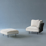 Уличная банкетка, пуф Potocco Soul 960/O POTOCCO