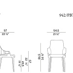Кресло Potocco Velis Wood 942/7W - 942/PB7W POTOCCO
