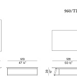 Стол журнальный уличный Potocco Soul 960/TR - 960/TQ - outdoor POTOCCO