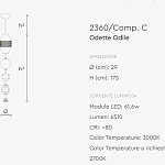 Люстра Italamp Odette Odille 2360 ITALAMP