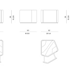 Тумбочка прикроватная Visionnaire Neolito VISIONNAIRE
