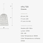 Люстра Italamp Crowns 490 - 495 ITALAMP