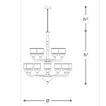 Люстра Italamp 434 ITALAMP