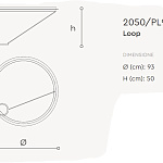Люстра Italamp Loop 2050/PL 95 ITALAMP