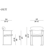 Кресло уличное Potocco Keel Light 922/MB-OUT 922/PMB-OUT - outdoor POTOCCO
