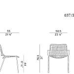 Кресло уличное Potocco Egao 037 - 037/P - 037/PBR - outdoor POTOCCO