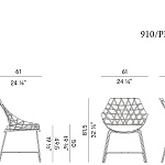 Стул уличный Potocco Cut 910/R- 910/PR - outdoor POTOCCO