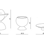 Ваза Visionnaire Equilibri Cipria VISIONNAIRE