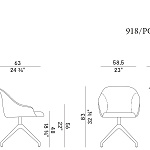 Кресло Potocco Lyz 918\GI - 918\PGI POTOCCO