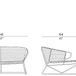Диван уличный Potocco Vela 698\D POTOCCO