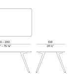 Стол уличный Potocco Katana 026/TR4-OUT - outdoor POTOCCO