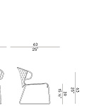 Кресло уличное Potocco Vela 698\LP - outdoor POTOCCO