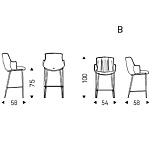 Стул барный Cattelan Italia Rihanna ML CATTELAN ITALIA