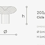 Лампа настольная Italamp Cicla 203/LG, 203/LGV ITALAMP