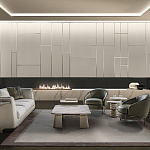 Буазери, стеновая панель Land and modular system LONGHI
