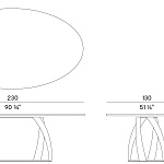 Стол Potocco Bon Bon 770/TG-E POTOCCO