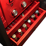 Шкаф-сейф для хранения часов и ценностей Agresti Il Forziere Delle Ore Rosso 3109R AGRESTI