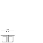 Столик журнальный Potocco Shape 954/TBR1 - 954/TBR2 - 954/TBR3 POTOCCO