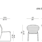 Стул и кресло уличные Potocco Vela 698- 698\P - outdoor POTOCCO