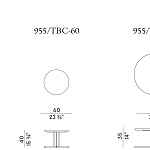 Столик журнальный Potocco Graphic 955/TBC-40 - 955/TBC-60 - 955/TBC-80 POTOCCO