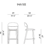 Полубарный стул Potocco Minima 949/SII POTOCCO