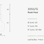 Люстра Italamp Rose 3050/SG7, 3050/S3, 3050/G ITALAMP