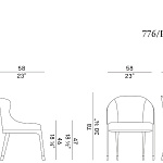 Кресло Potocco Miura 776\W - 776\PW POTOCCO