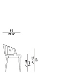 Кресло Potocco Velis Wood 942/PAW POTOCCO