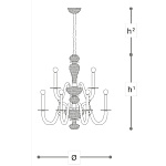 Люстра Italamp 429 Zeno ITALAMP