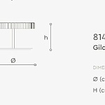 Лампа настольная Italamp Gilda 8140/LG, 8140/P ITALAMP