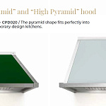 Вытяжка Officine Gullo Professional High Pyramid Hood / Cappa professionale a piramide alta OFFICINE GULLO