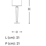 Лампа настольная Italamp Spillo 8057/LG ITALAMP