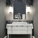 Мебель для ванной Lutetia Bianco Lucido Gold 0LTCM1151L OASIS