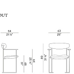 Кресло уличное Potocco Keel 922-OUT 922/P-OUT - outdoor POTOCCO