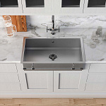 Раковина для кухни Officine Gullo Semi-recessed rectangular sink / Lavello da semi-incasso rettangolare OFFICINE GULLO