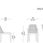 Кресло Potocco Grace 834\P - 834 POTOCCO