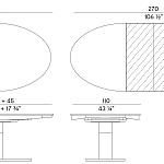 Стол раздвижной Potocco Diva 775\TO2 POTOCCO