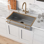 Раковина для кухни Officine Gullo Semi-recessed rectangular sink / Lavello da semi-incasso rettangolare OFFICINE GULLO