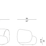 Кресло-шезлонг Potocco Jade 953/PL POTOCCO